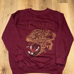 Def Leppard Burgundy Sweatshirt